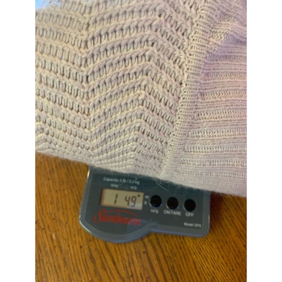 Angora Blend Shawl Neck Fisherman Sweater Sz Small/Runs Large Cozy Relaxed Soft - Picture 12 of 12